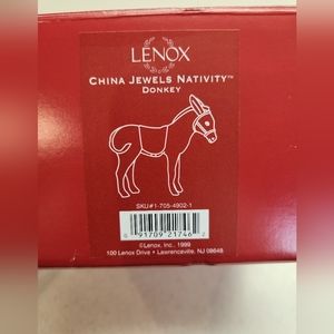 Lenox China Jewels Nativity Donkey